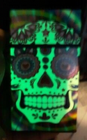 Cigarette Case Kings Sugar Skull Glow in Dark