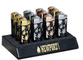 Newport Single Flame Torch Lighter Asst Colors