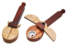 Hand Pipe 4" Wood Lady Bug