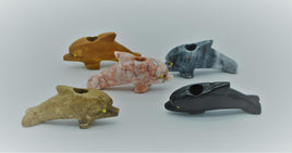Stone Dolphin Hand Pipe