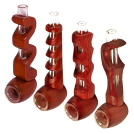 Hand Pipe Wood and Glass Hybrid 4.5"