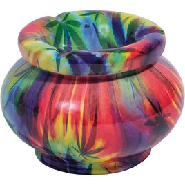 Ashtray Moroccan Leaf Tie Dye