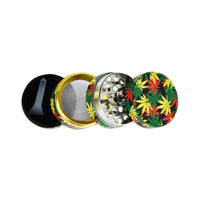 Rasta Hemp Leaf Grinders 1.5"