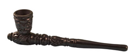 Hand Pipe Wood Black 8.25"