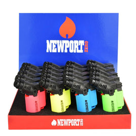 Newport Neon Torch Lighter | 2.9" | Asst Colors