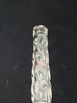Hand Pipe 6" Twisted Crystal Ice