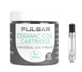 Pulsar Ceramic Coil Cartridge 1mL Black Tip