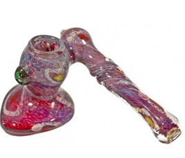 Bubbler 6" SIDE CAR ROPED FRIT ART WATER PIPE