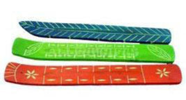 Carved Wooden Incense Burner 10"