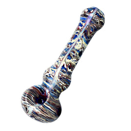 Hand Pipe Marbled Multicolor Glass 5"