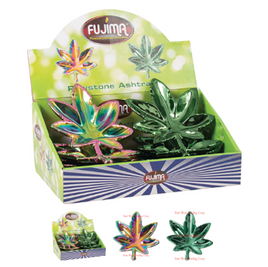 Ashtray  Anodized Polystone Leaf